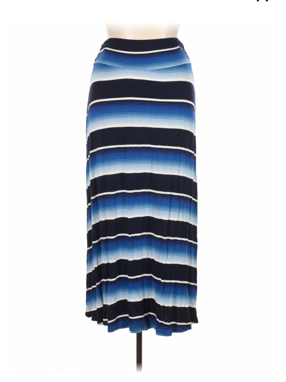 Merona blue and white striped maxi skirt NEW